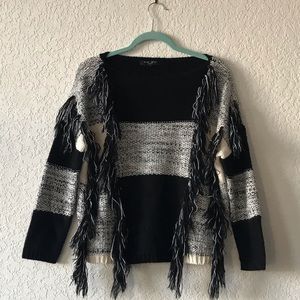 Fringe Block Sweatshirt